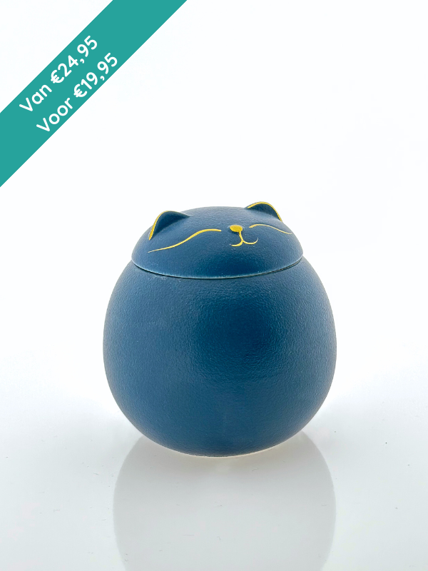 Mini poezenurn - Blauw